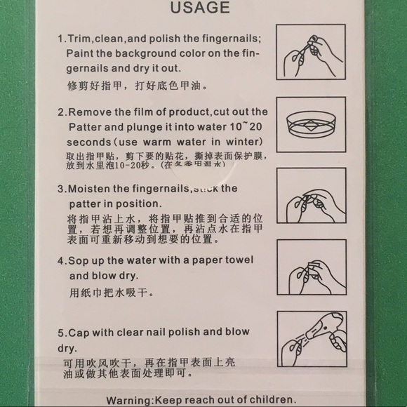 3 for $12 Nail Art Waterslide Tattoo Pink floral - Picture 2 of 7